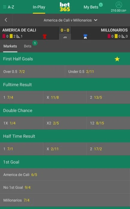 Bet365 Képernyőkép 3
